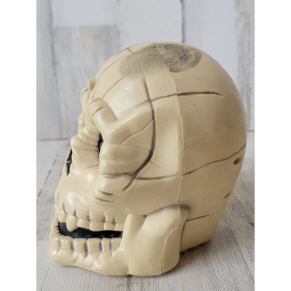 Gemmy skull greeter scary light up Halloween prop decor - Picture 3 of 10